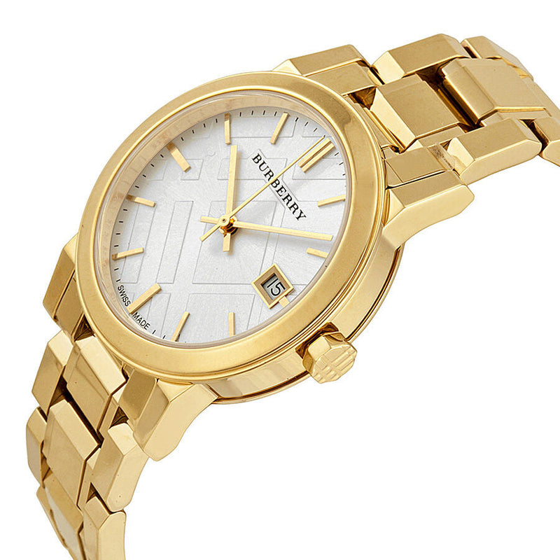 Burberry White Dial Gold-tone Ladies Watch BU9103 - Watches of Australia #2