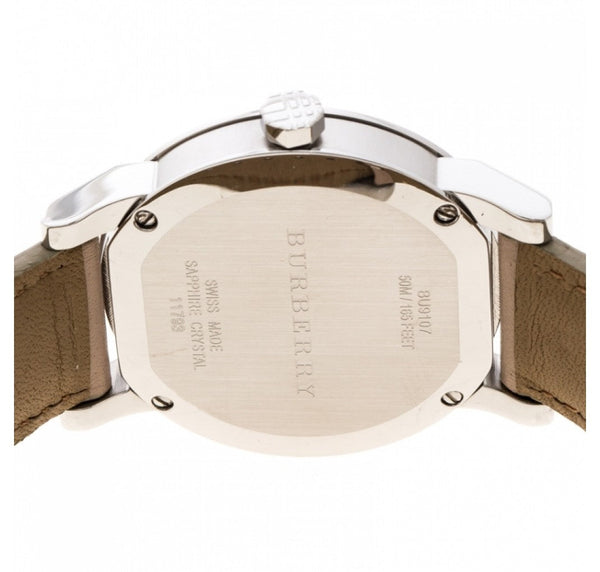 Burberry Women's Large Check Tan Leather Strap Women's Watch BU9107 - Watches of Australia #2