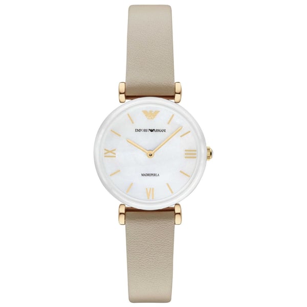 Emporio Armani Gianni T-Bar Leather Women's Watch  AR11041 - Watches of Australia