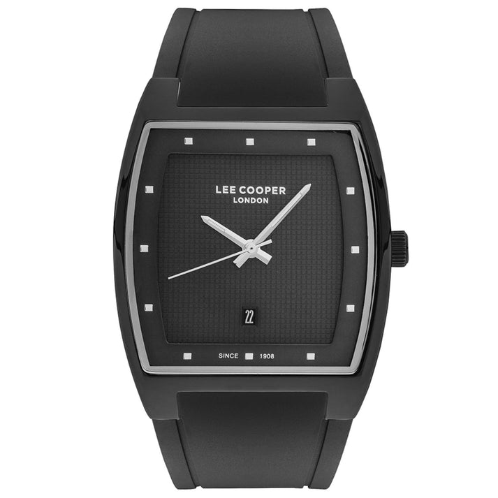 Lee Cooper Classic Rectangular Date Window Black Watch - LC07061.651