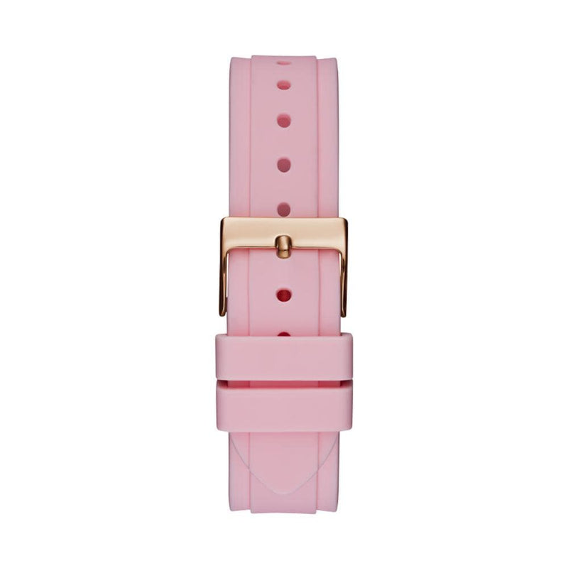 Guess Solstice Rose Gold Silicone Women's Watch GW0113L4