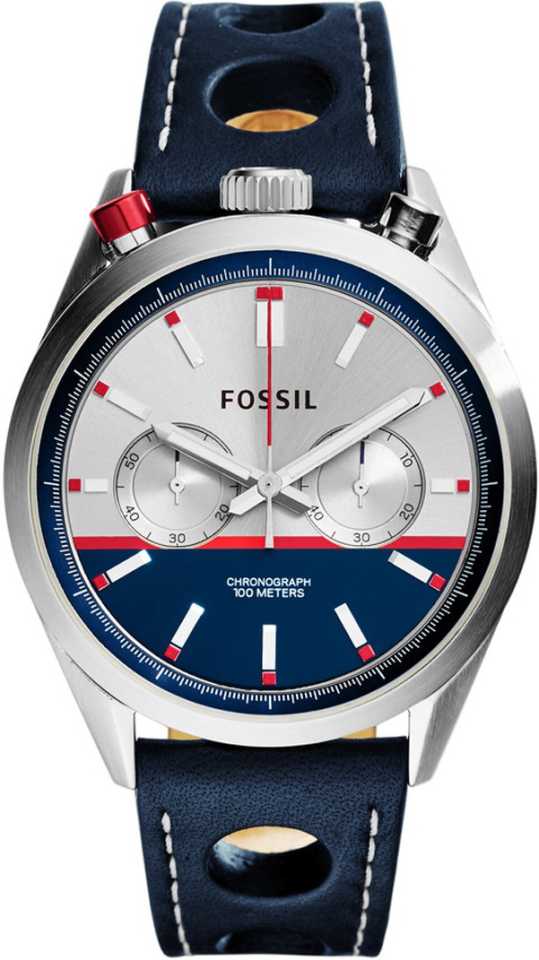 Fossil Del Rey Black Leather Multi Color Dial Chronograph Men's Watch  CH2980 - Watches of Australia