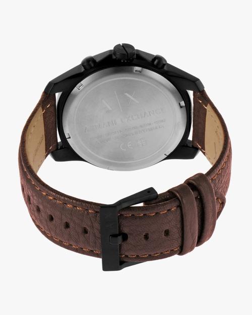 Armani Exchange Chronograph Brown Leather Men's Watch AX1732 - Watches of Australia #3