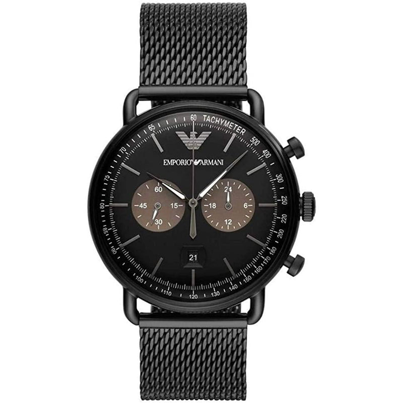 Emporio Armani Men's Aviator Black Watch  AR11142 - Watches of Australia