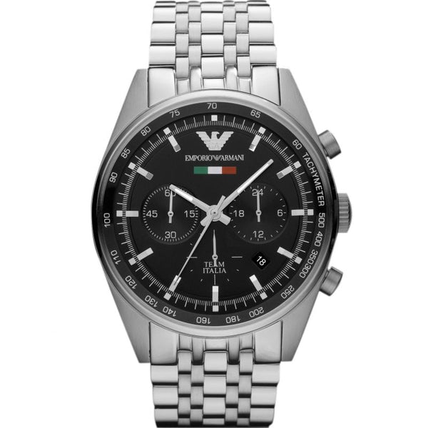 Emporio Armani Men's Black Chronograph Watch  AR5983 - Watches of Australia