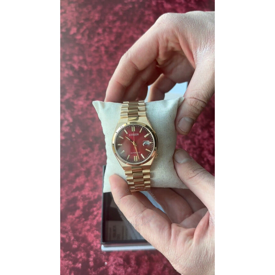 Citizen Tsuyosa Automatic 40mm Red Dial Stainless Steel Men’s Watch – NJ0153-82X