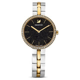 Cosmopolitan watch Metal bracelet, Black, Gold-tone finish 5644072