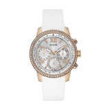 Guess Sport White Silicone Strap Rose Gold Women's Watch  W0616L1 - Watches of Australia