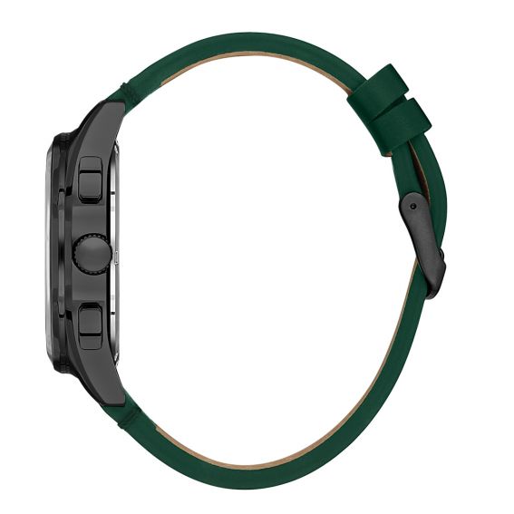 Daniel Klein Exclusive Green Dial Olive Genuine Leather Watch - DK.1.13902-5