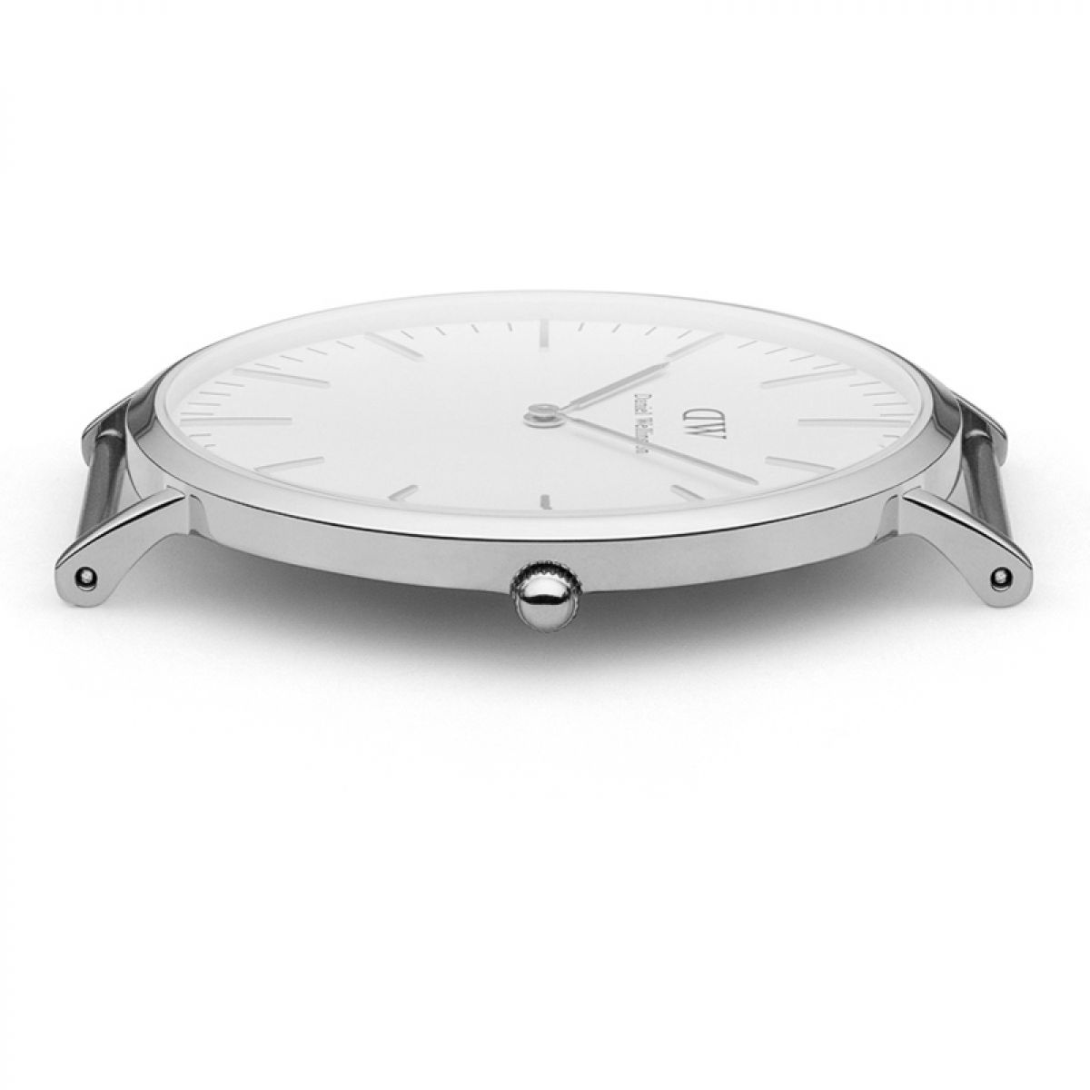 Daniel Wellington White Classic Bristol 40mm Men's Silver Watch DW00100023 - The Watches Men