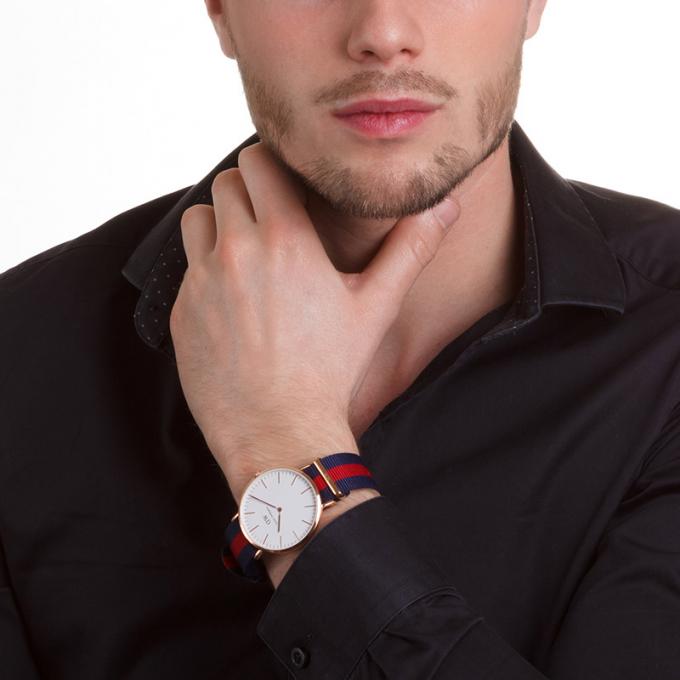 Daniel Wellington Classic Oxford 40mm Nato Strap Men's Gold Watch DW00100001