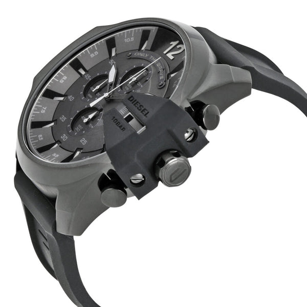 Diesel Chief Chronograph Black Dial Black Silicone Men's Watch #DZ4378 - Watches of Australia #2