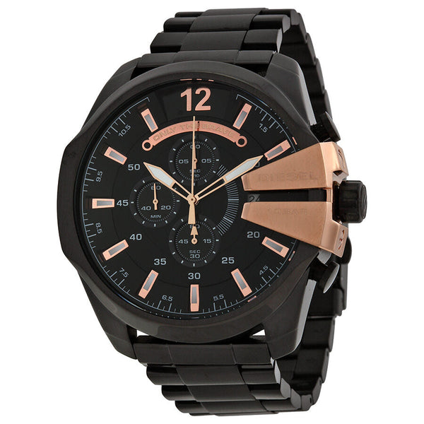 Diesel Chief Chronograph Black Dial Stainless Steel Men's Watch #DZ4309 - Watches of Australia