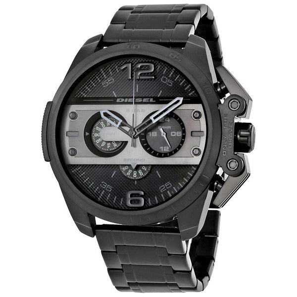 Diesel Ironside Chronograph Black Dial Black Ion-plated Men's Watch DZ4362 - Watches of Australia