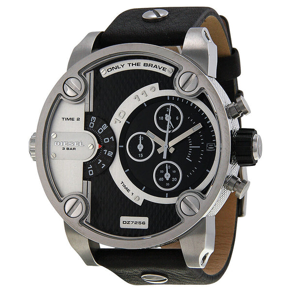 Diesel Little Daddy Black and Grey Dial Men's Watch #DZ7256 - Watches of Australia