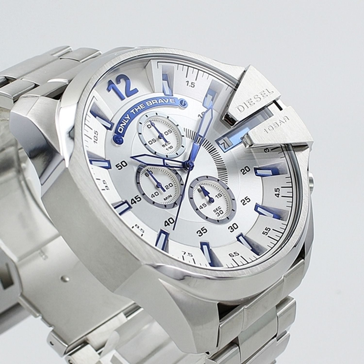 Diesel Mega Chief Chrono All Silver Men's Watch DZ4477