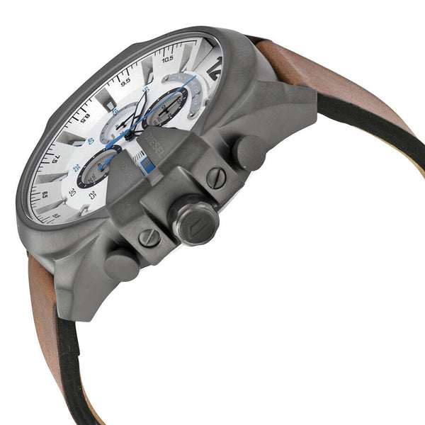 Diesel Mega Chief Chronograph White Dial Men's Watch #DZ4280 - Watches of Australia #2