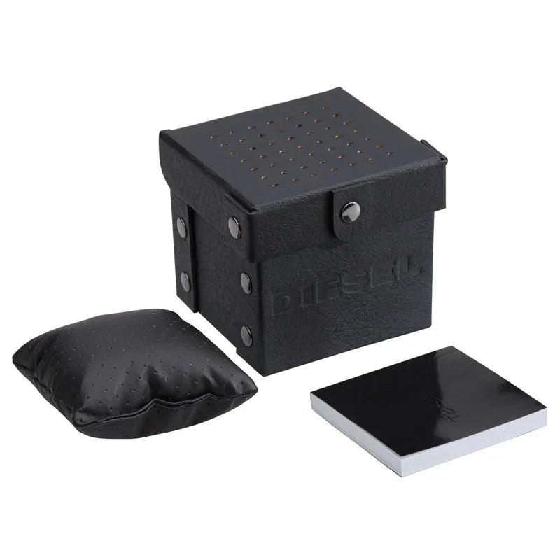 Diesel Mr. Daddy 2.0 Black Dial Genuine leather Chronograph Watch DZ7313