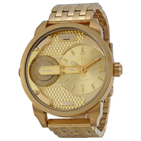 Diesel Mini Daddy Champagne Dial Gold-tone Men's Watch #DZ7306 - Watches of Australia