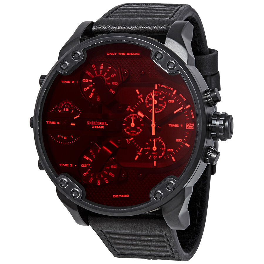 Diesel Mr. Daddy 2.0 Chronograph Black Dial Men's Watch #DZ7402 - The Watches Men & CO