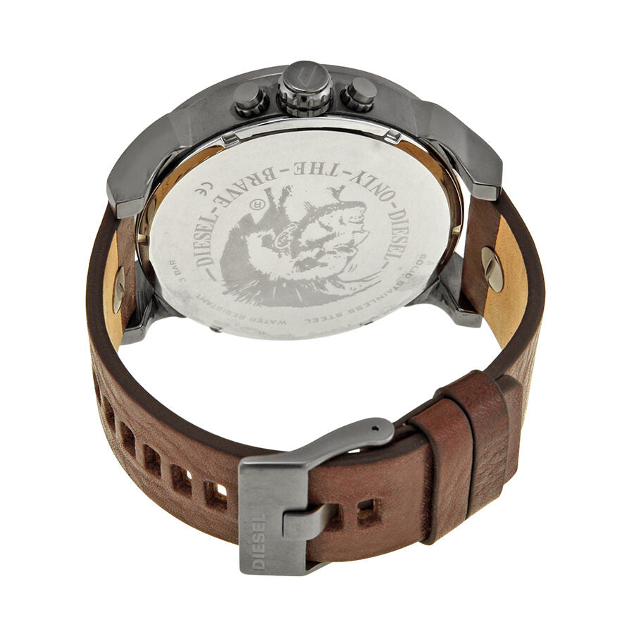 Diesel Mr Daddy DZ7314 watch caseback with engraved Diesel branding