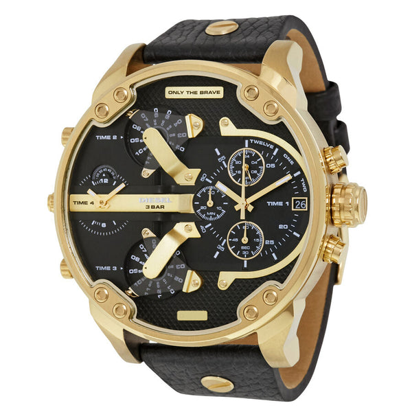 Diesel Mr. Daddy 2.0 Black Dial Men's Chronograph Watch #DZ7371 - Watches of Australia