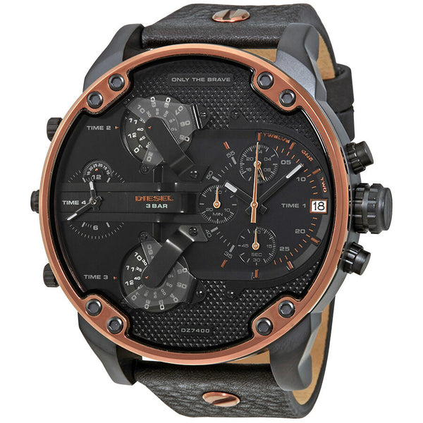 Diesel Mr. Daddy 2.0 Chronograph Black Dial Men's Watch #DZ7400 - Watches of Australia