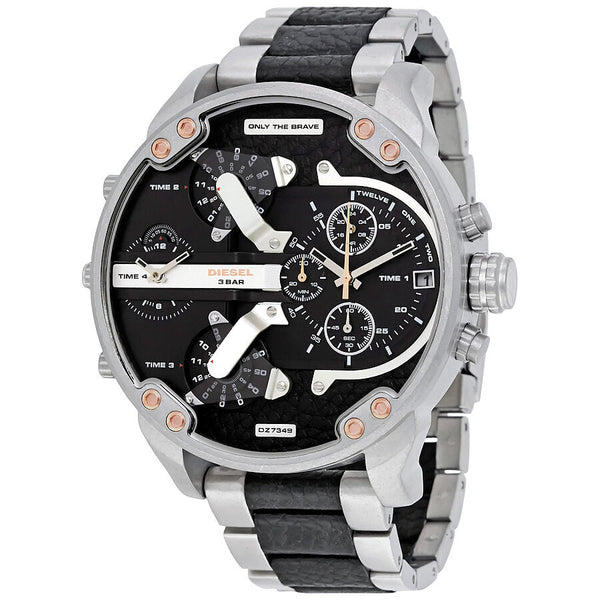 Diesel Mr. Daddy 2.0 Black Dial Men's Watch #DZ7349 - Watches of Australia