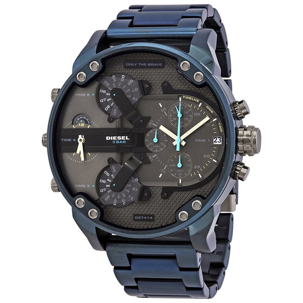 Diesel Mr. Daddy 2.0 Chronograph Quartz Grey Dial Men's Watch #DZ7414 - Watches of Australia