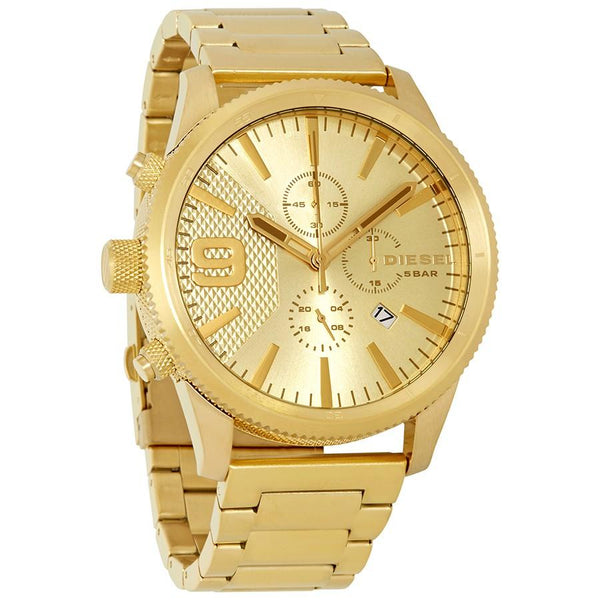 Diesel Big Daddy Gold Men's Watch DZ4446 (DEFECT & RESIZED)