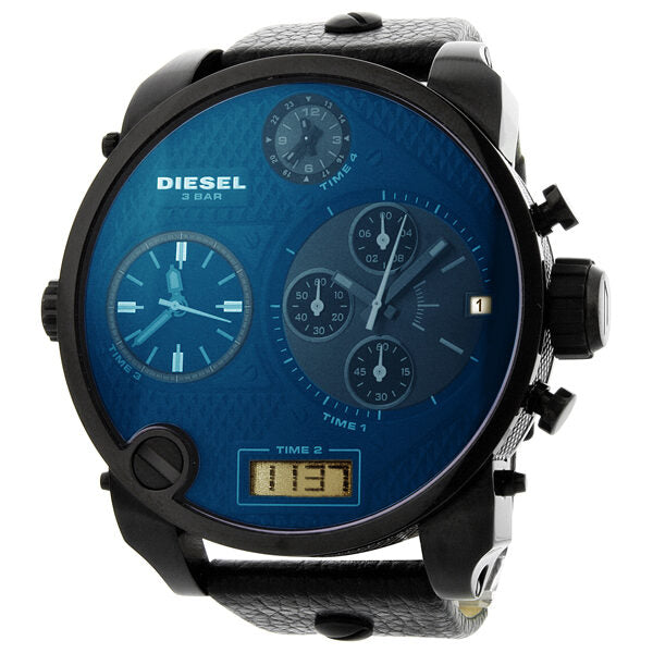 Diesel SBA Chronograph Blue/Black Dial Analog Digital Men's Watch #DZ7127 - Watches of Australia