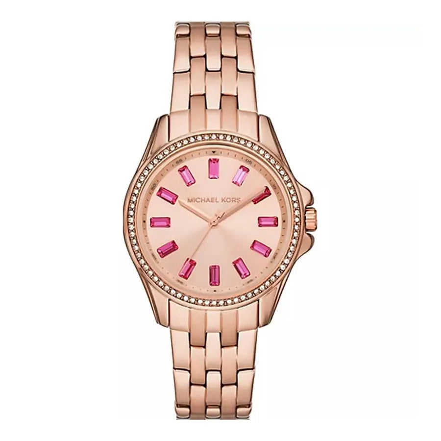 Michael Kors Mini Pilot Pavé Rose Gold Women's Watch - MK7367
