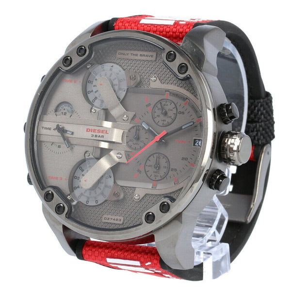 Diesel Mr. Daddy 2.0 Chrono Red Men's Watch#DZ7423 - Watches of Australia #2