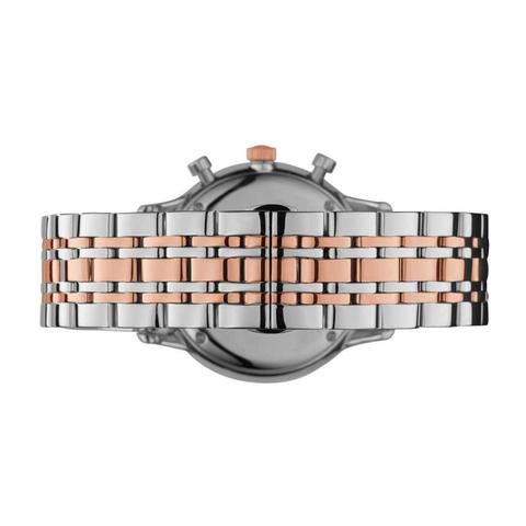 Emporio Armani Steel Two Tone Silver Rose Gold Chronograph Men's Watch#AR0399 - Watches of Australia #2