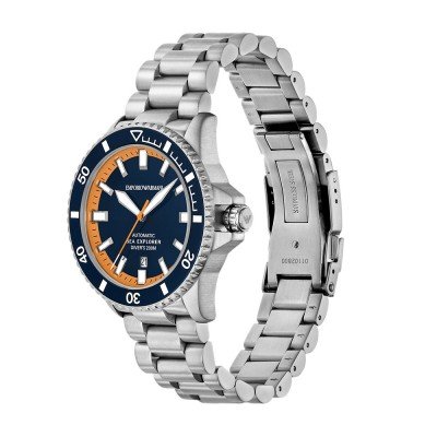 Emporio Armani Sea Explorer Automatic Multicolored Stainless Steel Watch  AR60090