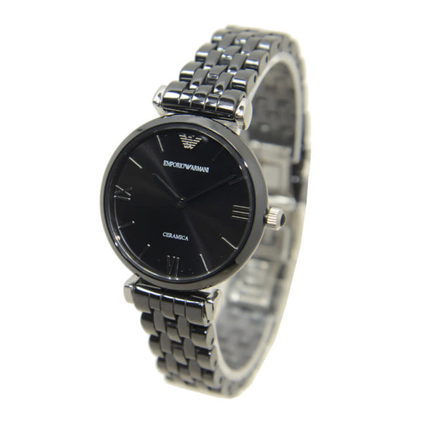 Emporio Armani Ceramica Black Dial Black Ceramic Quartz Ladies Watch #AR1487 - Watches of Australia #4