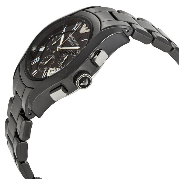 Emporio Armani Chronograph Black Dial Black Ceramic Men's Watch AR1400 - Watches of Australia #2