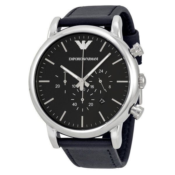 Emporio Armani  Classic Chronograph Black Dial Men's Watch #AR1828 - Watches of Australia