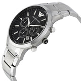 Emporio Armani Classic Chronograph Black Dial Steel Men's Watch #AR2434 - Watches of Australia #2