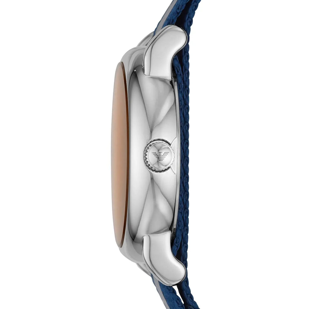 Emporio Armani Luigi Analog Blue and Grey Strap Men's Watch - AR11212