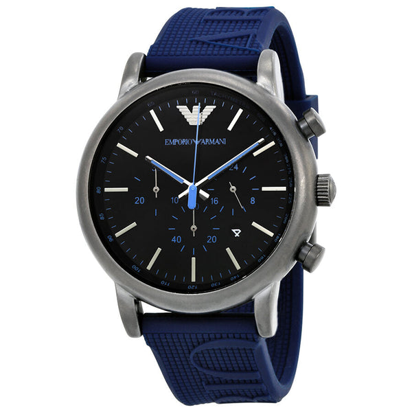 Emporio Armani Luigi Chronograph Black Dial Men's Watch AR11023 - Watches of Australia