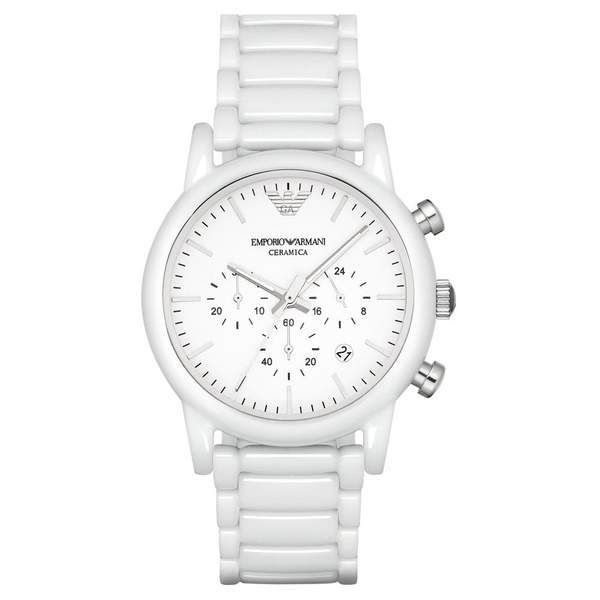 Emporio Armani Luigi Ceramic White Dial Men's Watch AR1499