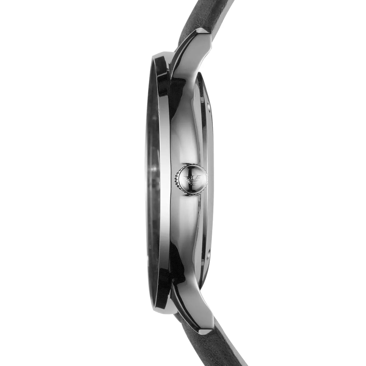 Emporio Armani Gianni Sub Dial Black Genuine Leather Men's Watch - AR0382