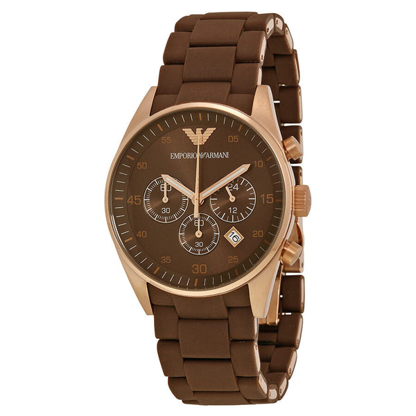 Emporio Armani Sport Chronograph Brown Dial Men's Watch AR5890 - Watches of Australia