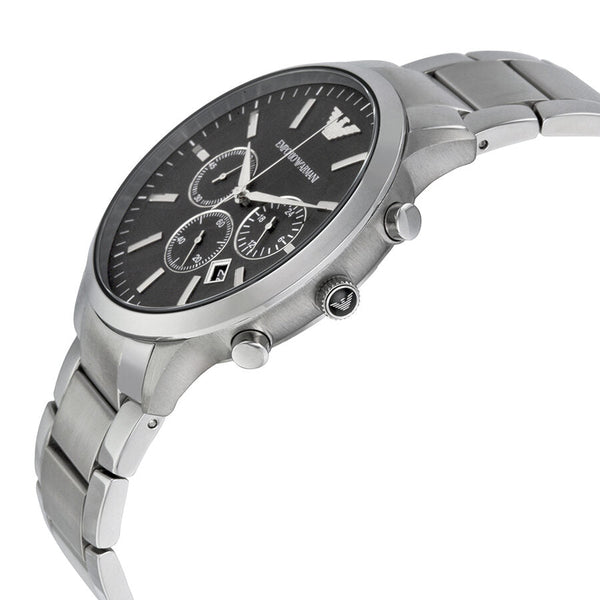 Emporio Armani Sportivo Chronograph Black Dial Steel Men's Watch AR2460 - Watches of Australia #2