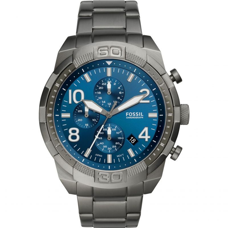 Fossil Bronson Chronograph Quartz Blue Dial Men's Watch FS5711 - Watches of Australia