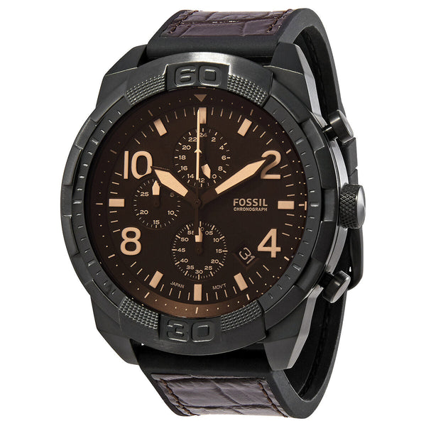 Fossil Bronson Chronograph Quartz Brown Dial Men's Watch #FS5713 - Watches of Australia