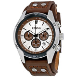 Fossil Coachman Chronograph Cuff Leather Men's Watch #CH2565 - Watches of Australia