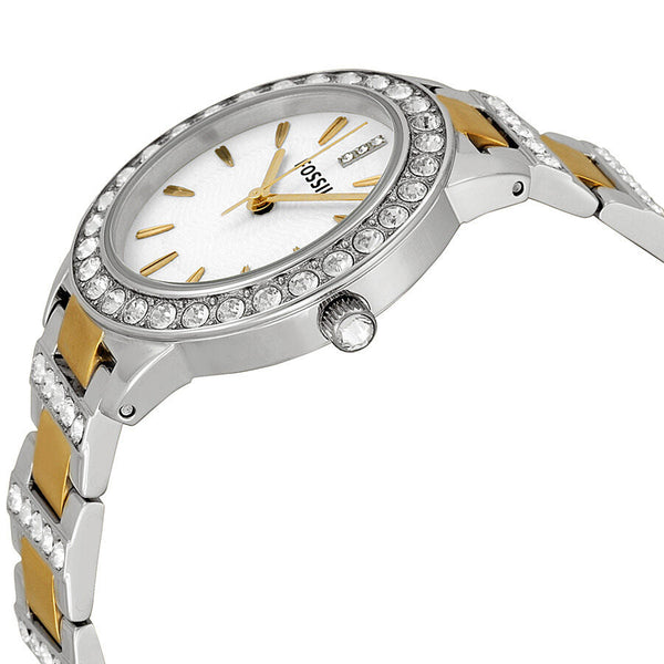 Fossil Crystal White Dial Two-tone Ladies Watch ES2409 - Watches of Australia #2