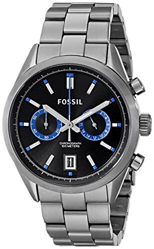 Fossil Del Ray Chronograph Black Dial Stainless Steel Men's Watch CH2970 - Watches of Australia